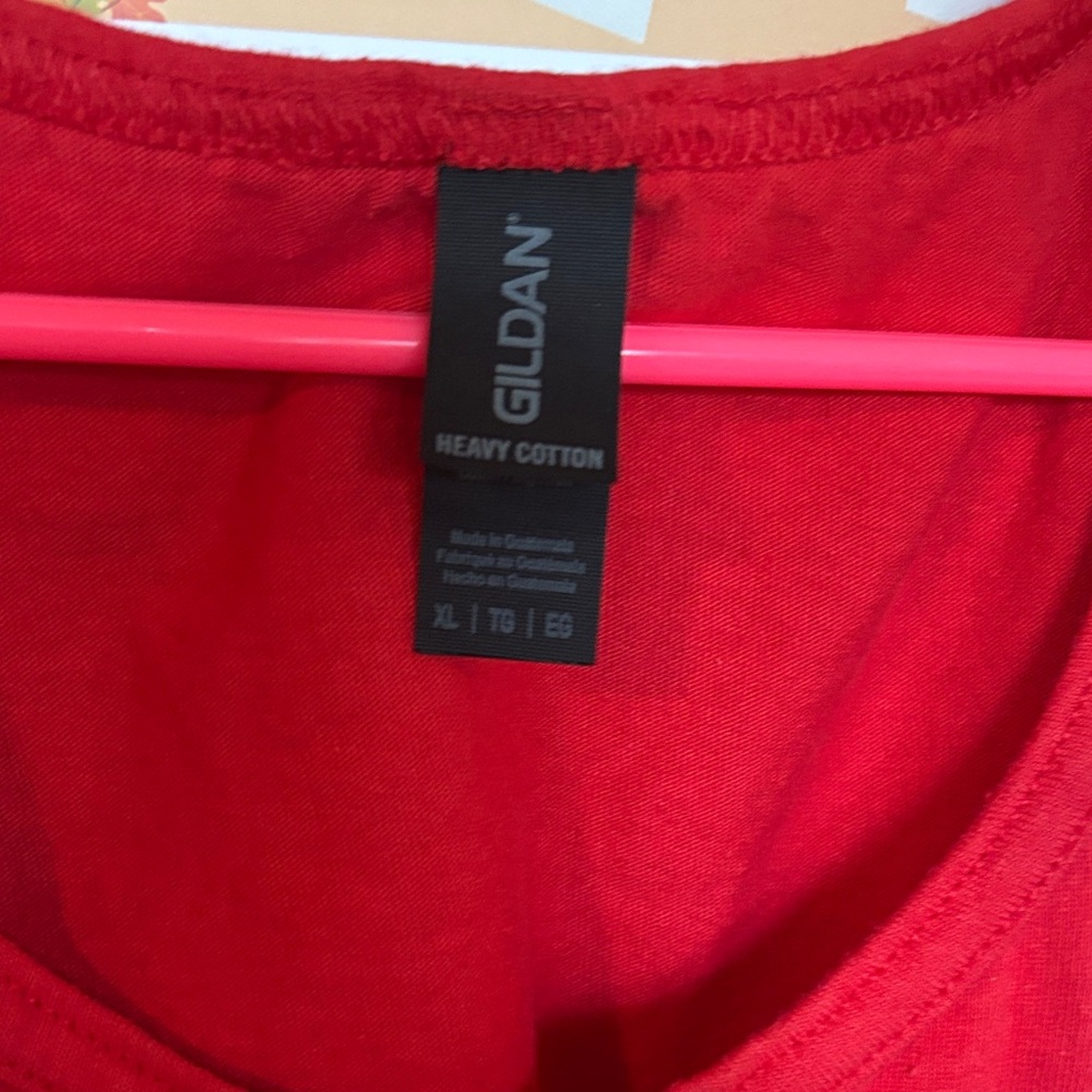 Gildan Women's Red Tank Top - Picture 2 of 3